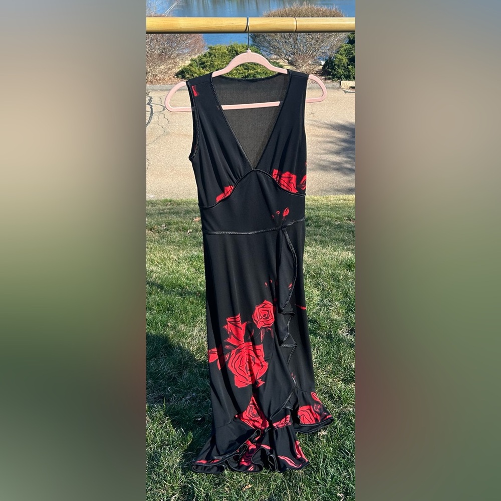 XS Black Ballroom/Tango Dress